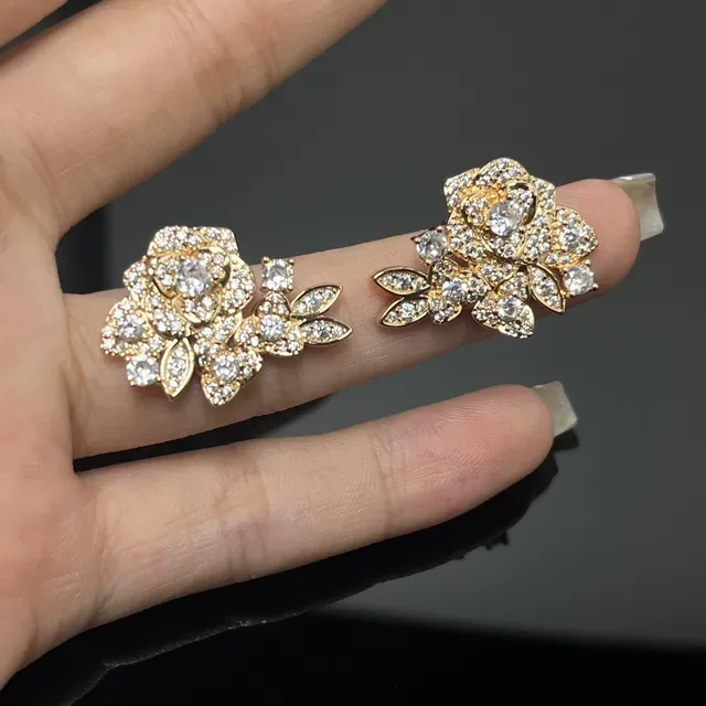 T-Motif Pavé Stone Two-Tone Ring Set Rings 2