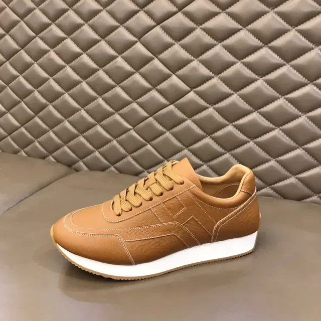 Tan Panelled Low-Top Lace-Up Lifestyle Sneaker 5
