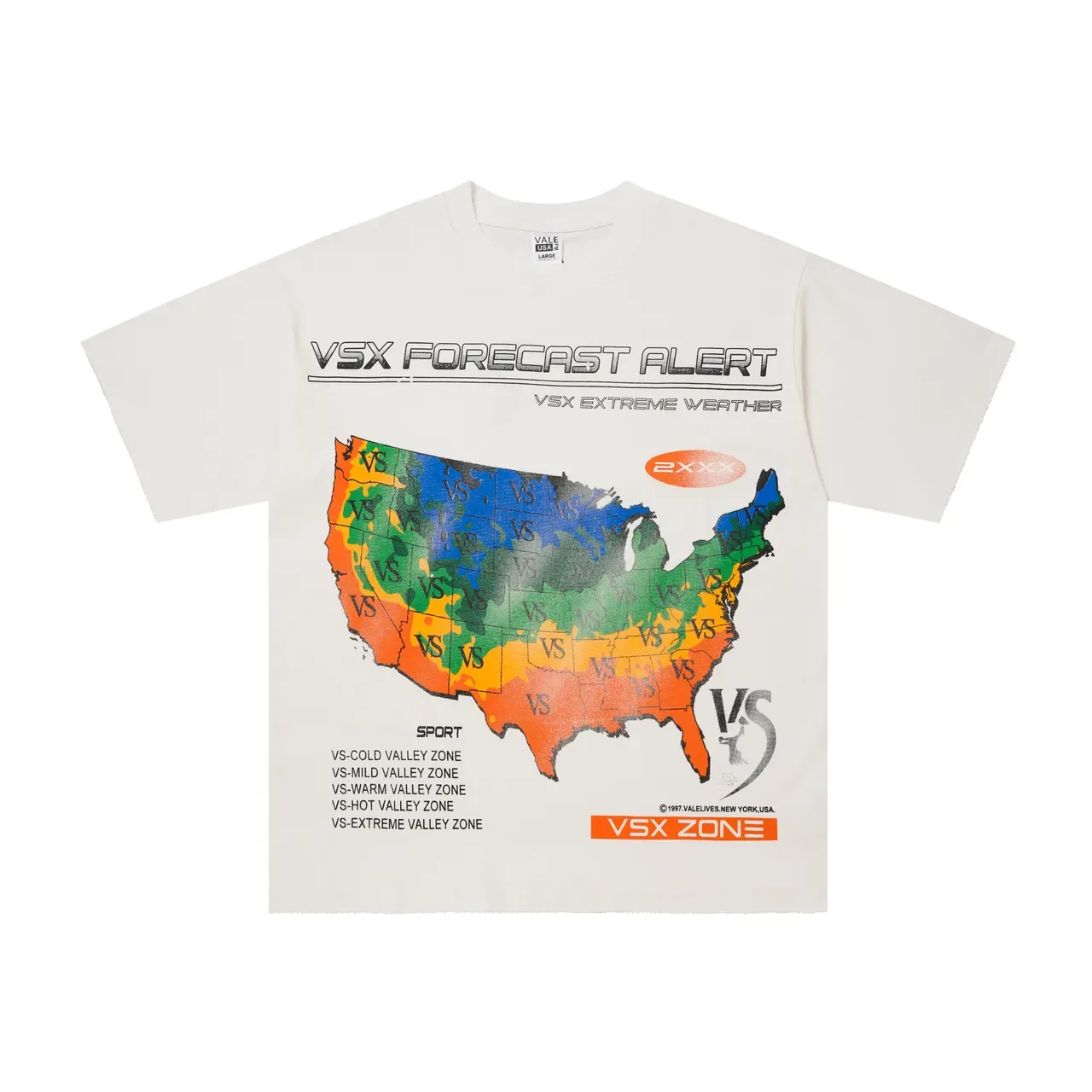 T-shirt imprimé graphique Vale Livres VSX Forecast Alert 10