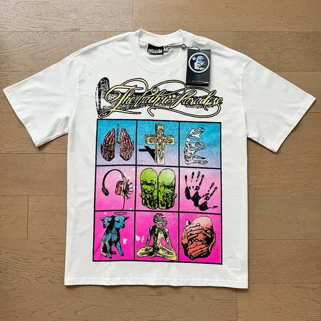 White Graphic-Print Double-Sided Oversized T-Shirt 8