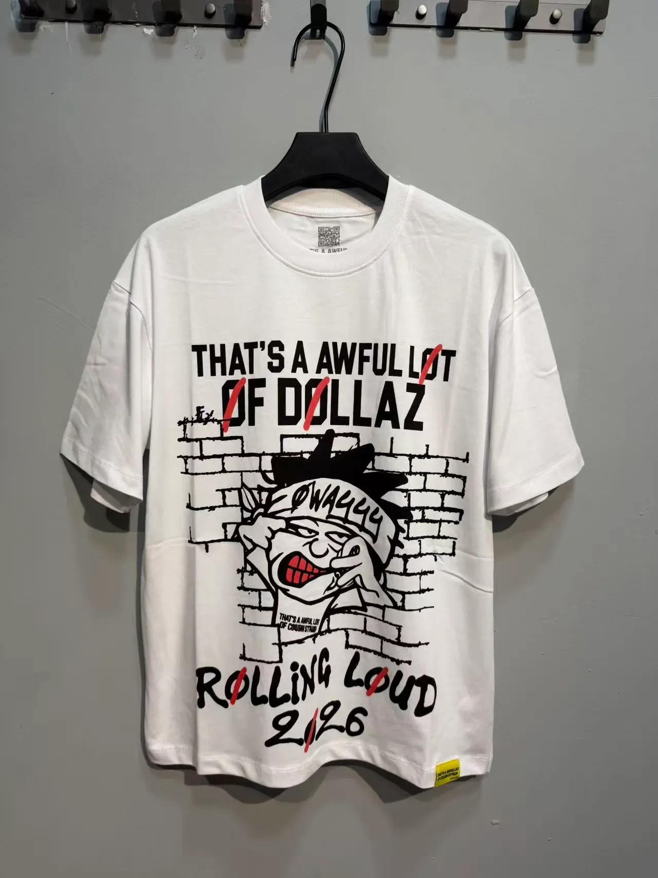 White Graphic-Print Oversized T-Shirt 6