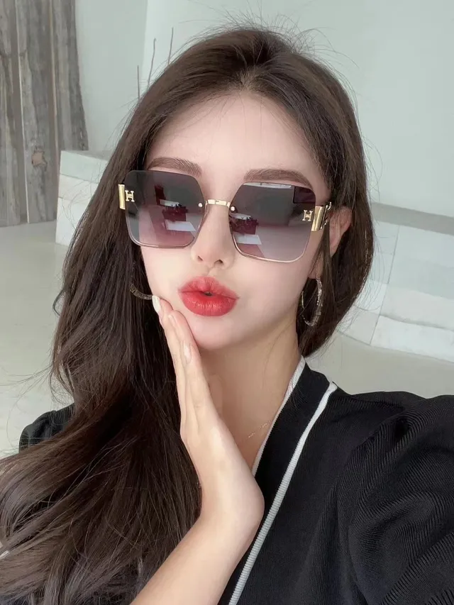 Gentle Monster H-Series Lunettes de Soleil Oversized Gradient Rose-Rouge 3