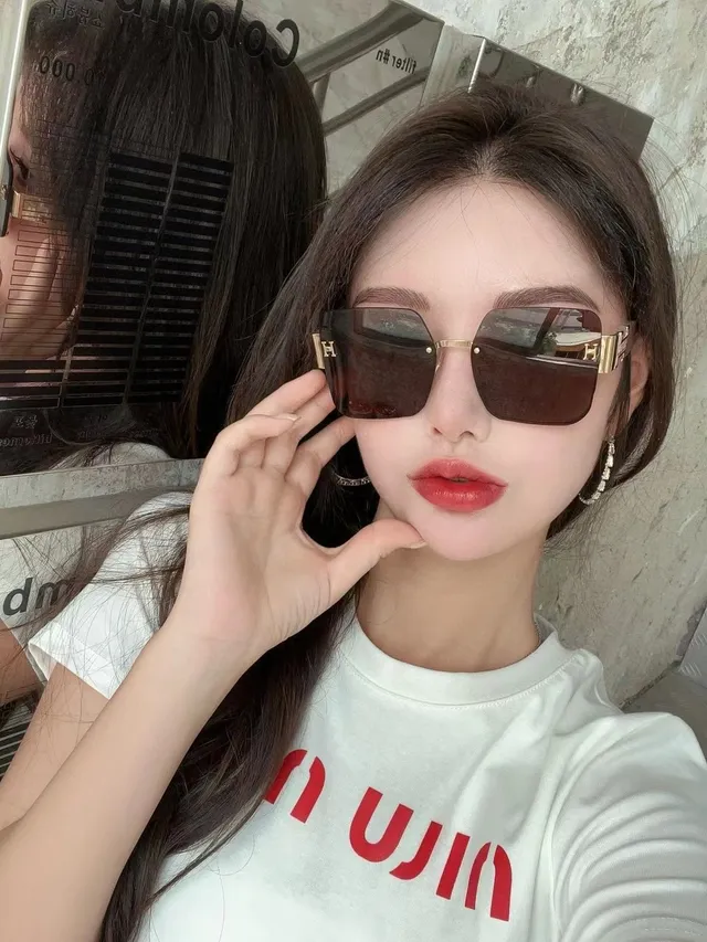 Gentle Monster H-Series Lunettes de Soleil Oversized Gradient Rose-Rouge 7