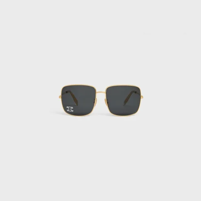 Gentle Monster فضي بني زاوي درع silhouette رفيع إطار معدني نظارات شمسية 3