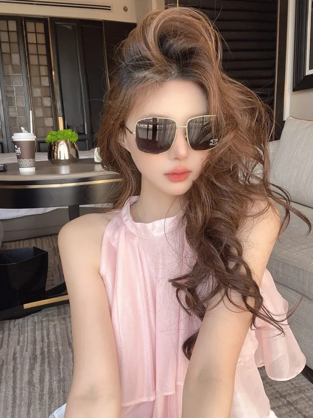 Gentle Monster فضي بني زاوي درع silhouette رفيع إطار معدني نظارات شمسية 9