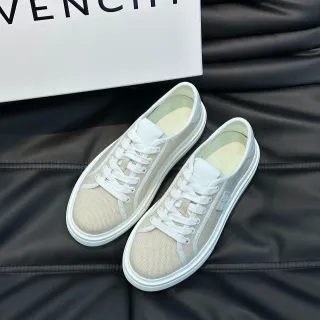 Givenchy Beige White Mesh Upper Rubber Sole Lifestyle Sneakers