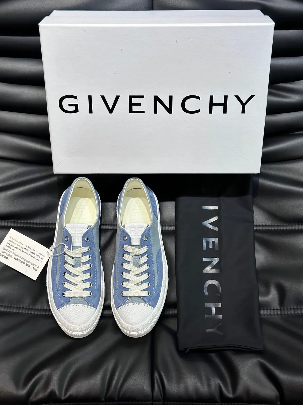 Givenchy Lona e Camurça Low-Top Lifestyle Tênis 4
