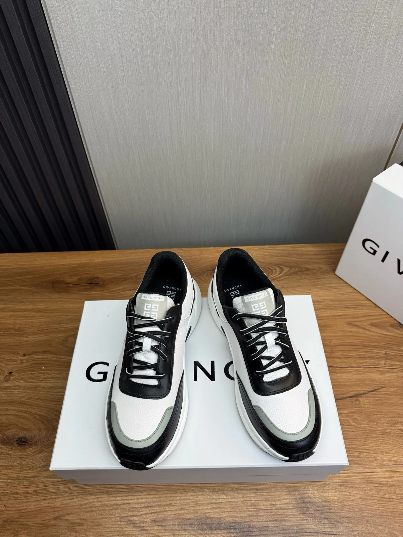 Givenchy City Sport White Black Chunky Sneakers 2