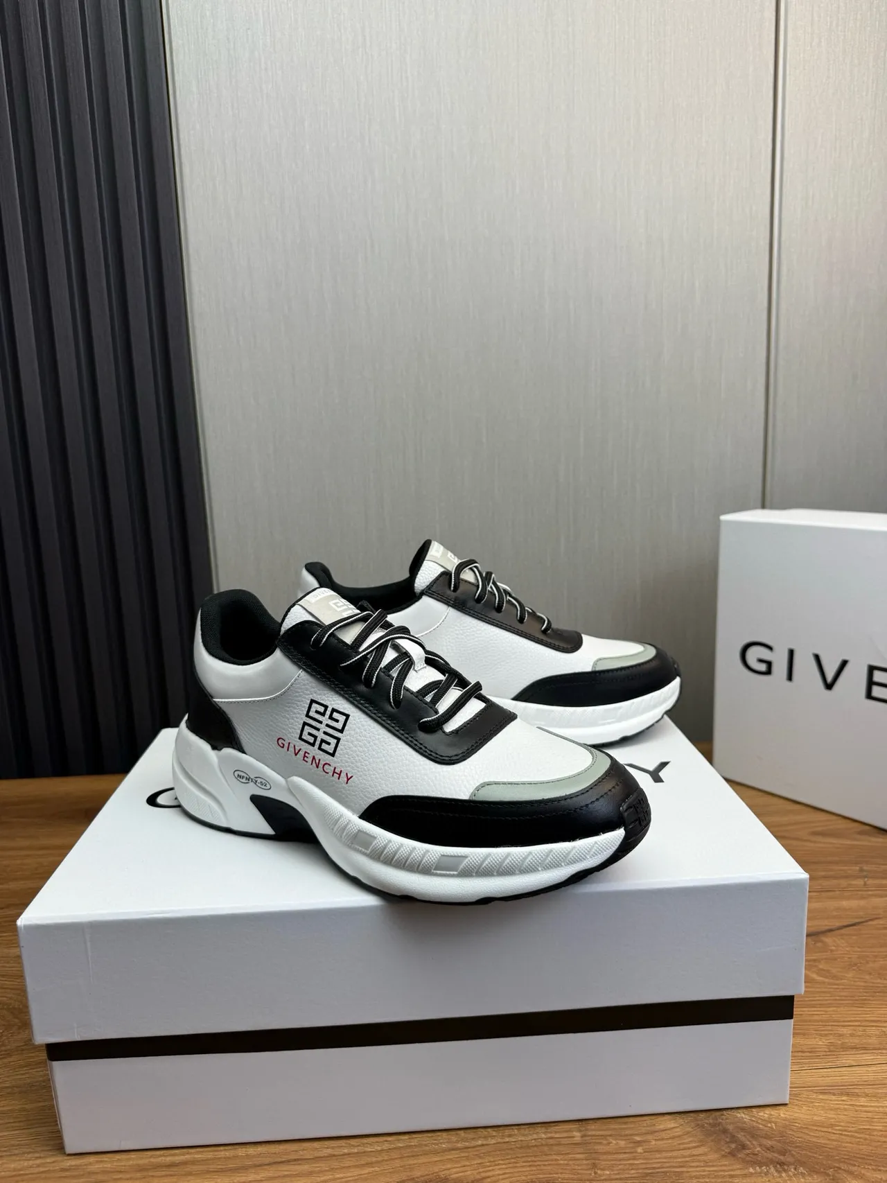Givenchy City Sport White Black Chunky Sneakers 3