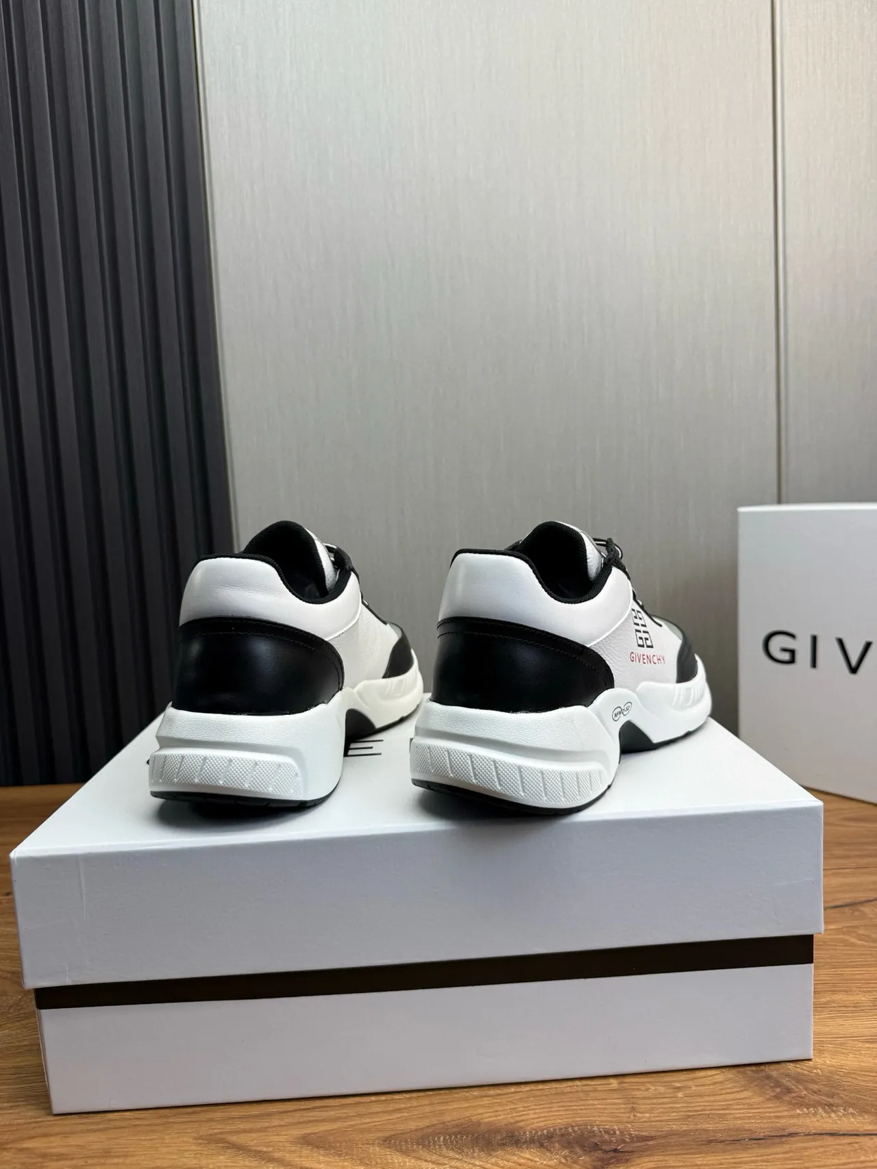 Givenchy City Sport White Black Chunky Sneakers 5