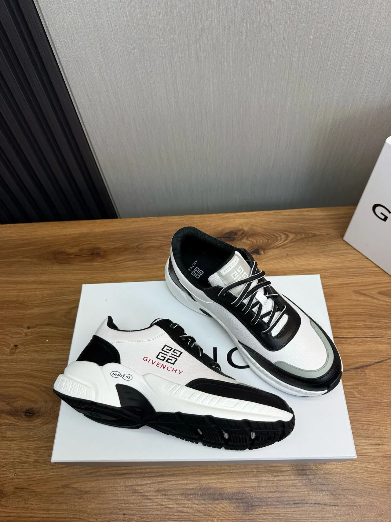 Givenchy City Sport White Black Chunky Sneakers 6