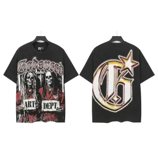 Godspeed Art Dept Graphic Oversized Black T-Shirt