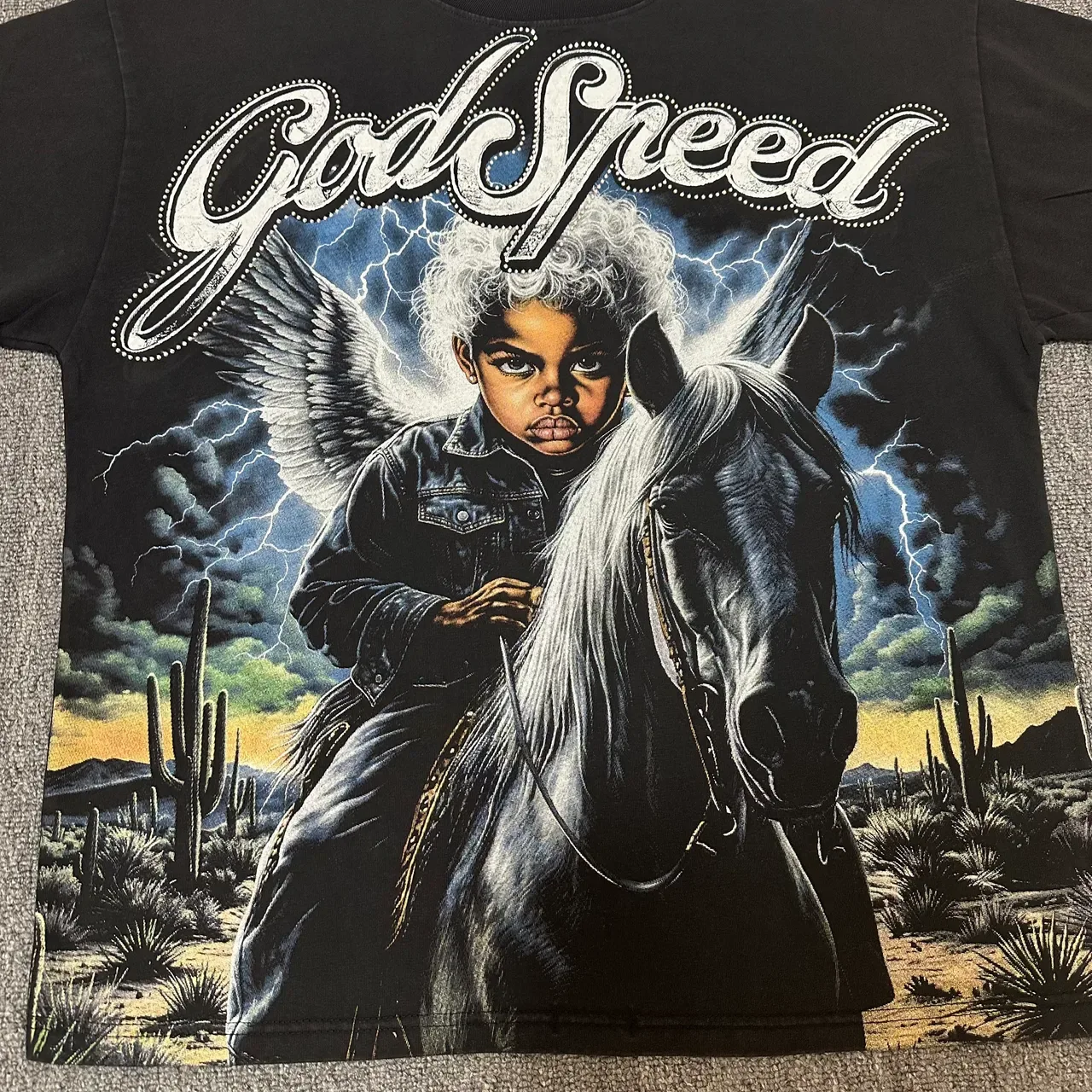 Godspeed Graphic Print Black T-Shirt 4