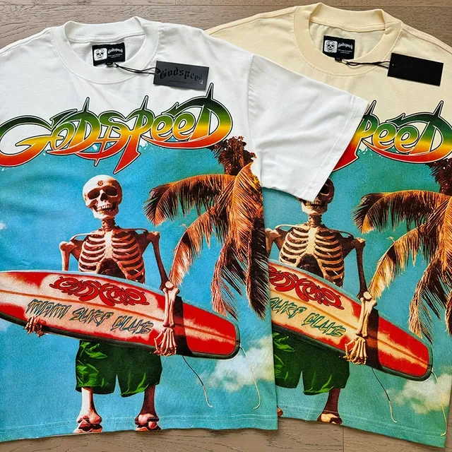 Godspeed Graphic Print Off-White Oversized T-Shirt 4