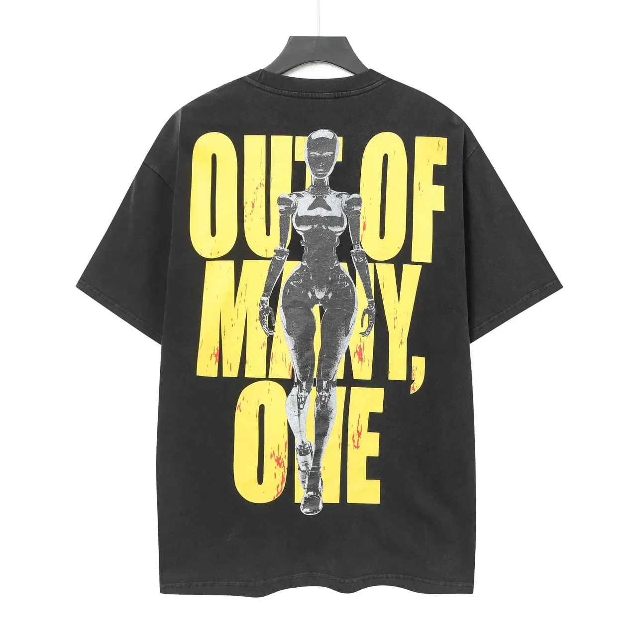 Godspeed Graphic Print Oversized Black T-Shirt 3