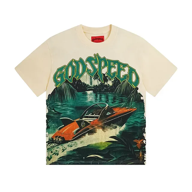 Godspeed图案印花宽松T恤 2