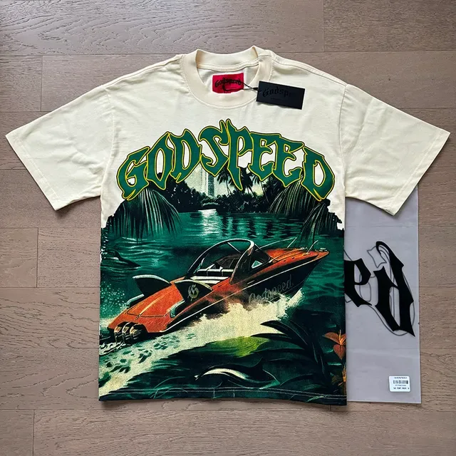 Godspeed图案印花宽松T恤 6