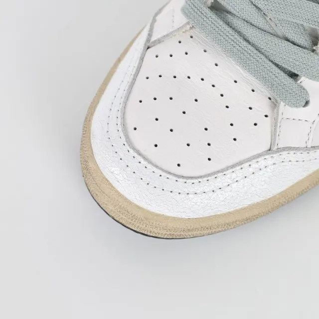 Golden Goose Super-Star White Purple Glitter Appliqué Distressed Gum Sole Lifestyle Sneakers 5