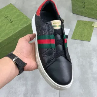 Gucci Ace Negro Rojo Verde Rayas Web Zapatillas Lifestyle