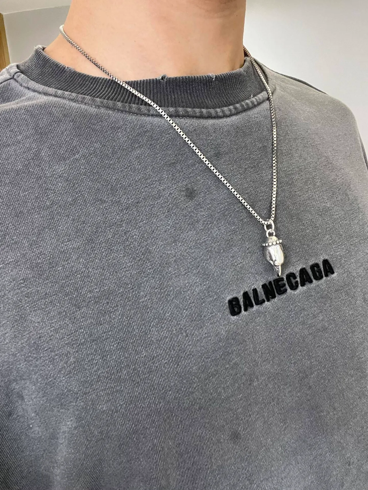 Gucci pendentif tête d'oiseau chaîne Box-Link 7