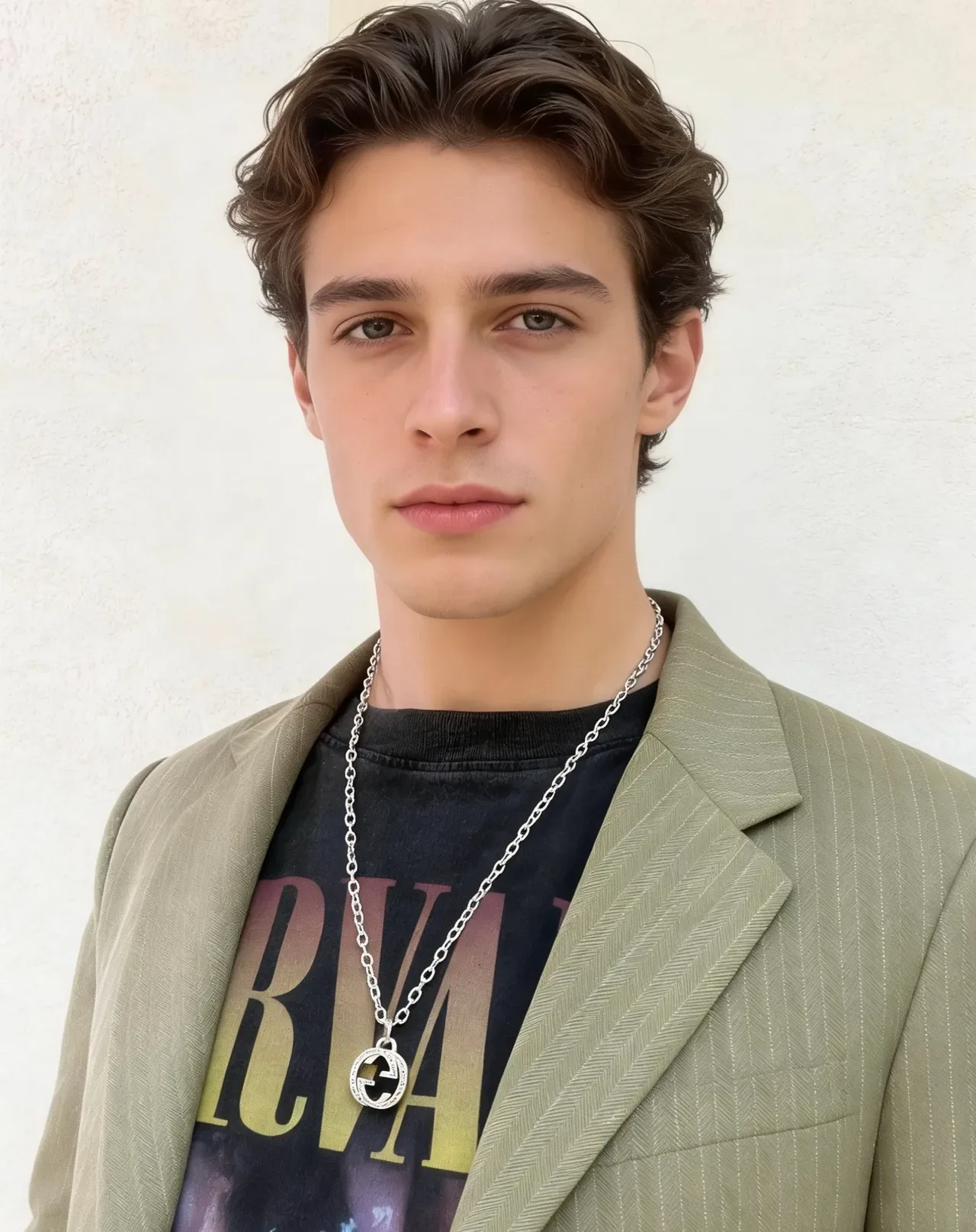 Gucci Double G Pendant Necklace Silver-Tone Interlocking Chain Necklace 9
