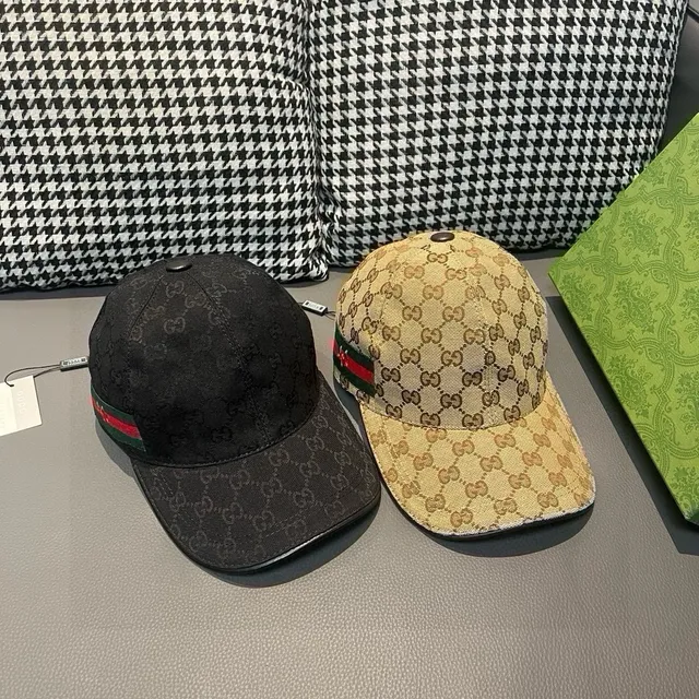 Gucci GG 印花 Canvas Web Stripe Baseball Cap 2