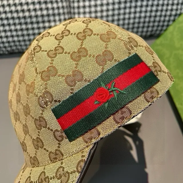 Gucci GG 印花 Canvas Web Stripe Baseball Cap 6