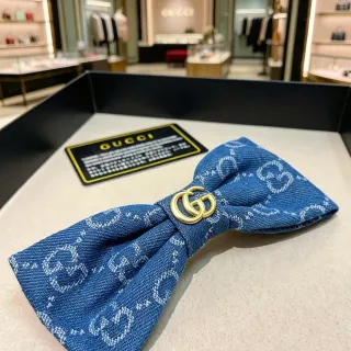 Gucci GG Monogram Denim Bow Tie