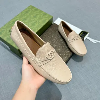 Gucci Horsebit 1955 বেইজ বাদামি গুটি চামড়া বাকল লোফার