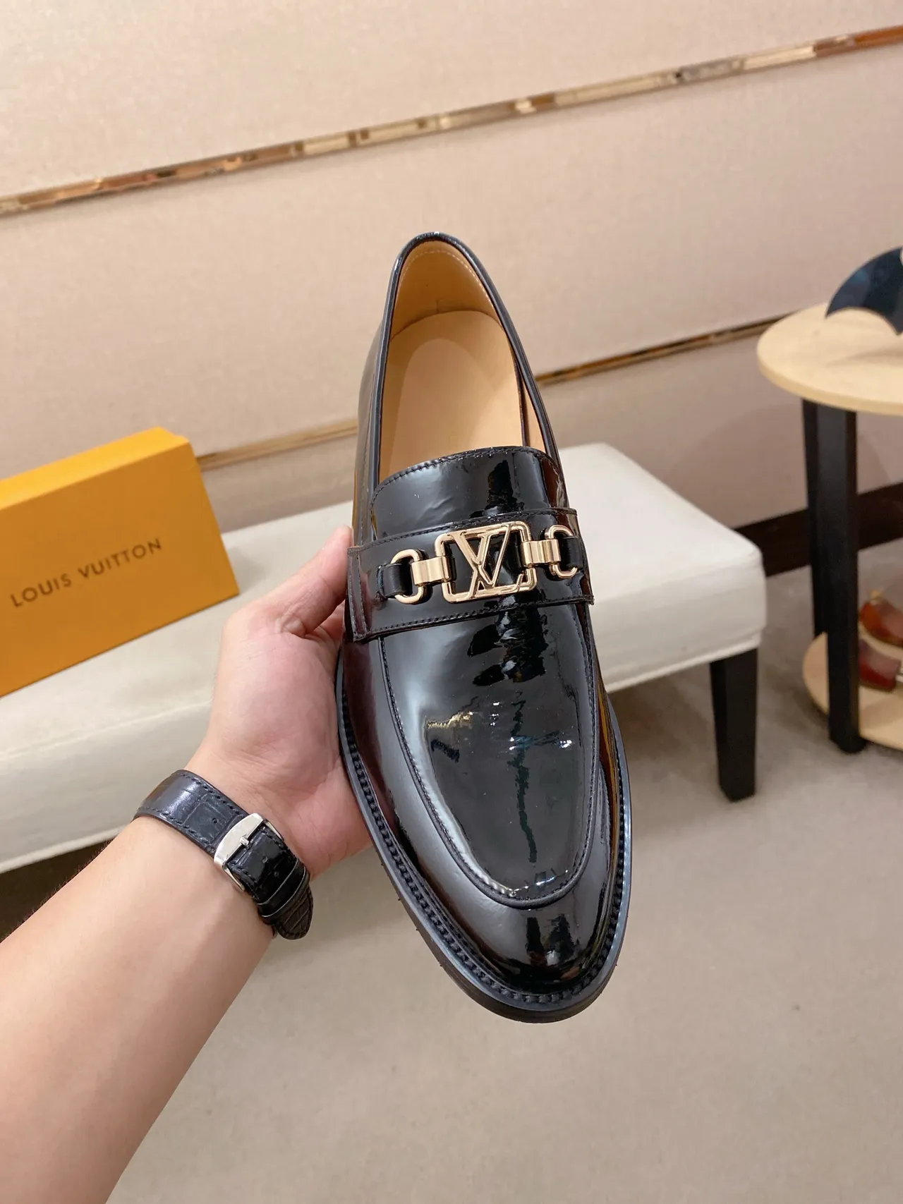 Gucci Horsebit 1955 কালো প্যাটেন্ট লেদার লোফার 6