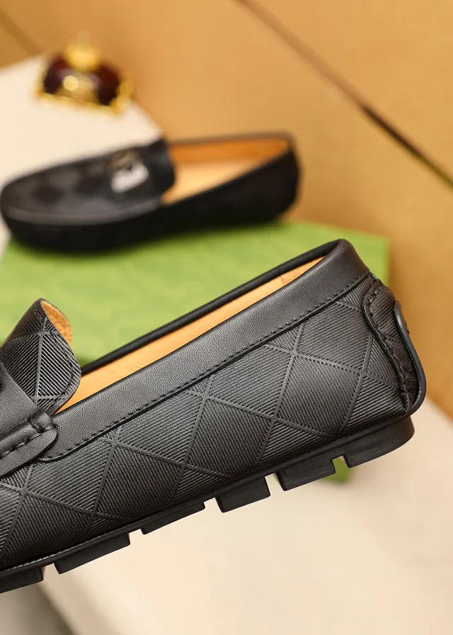 Gucci Horsebit 1955 Black Quilted Leather Loafer 7