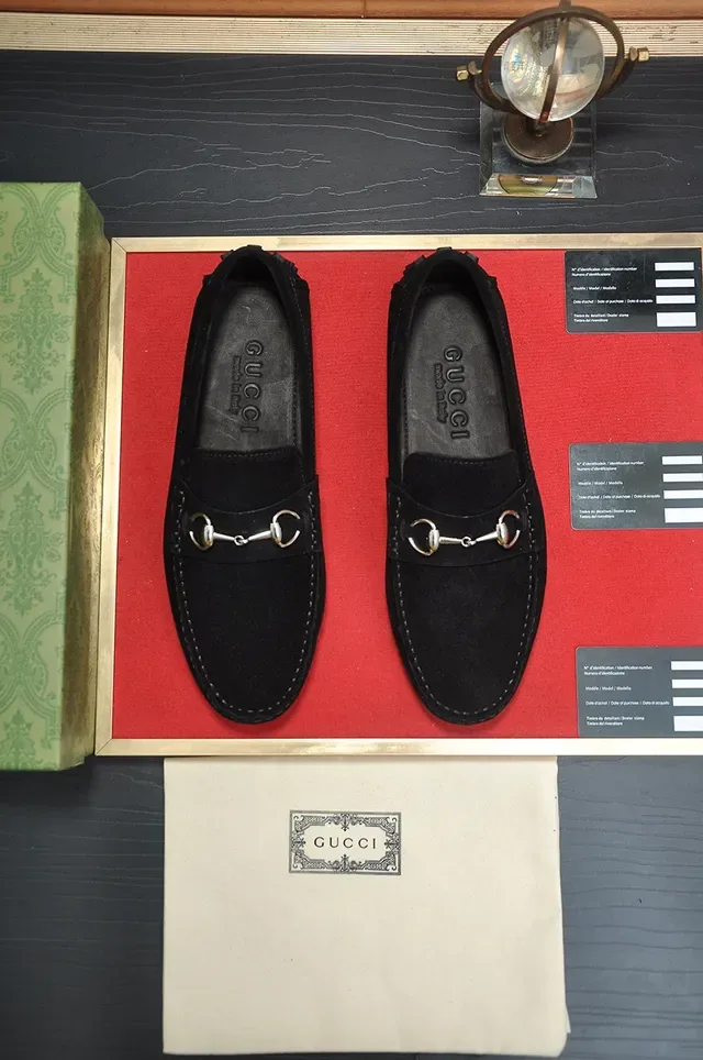Gucci Horsebit 1955 Black Suede Loafers 2