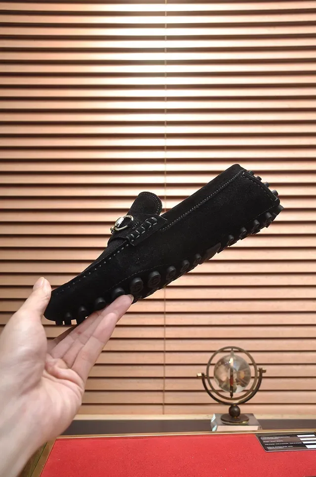 Gucci Horsebit 1955 Black Suede Loafers 5