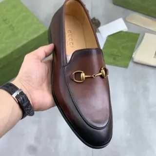 Mocasines Gucci Horsebit 1955 Marrón y Negro de Cuero
