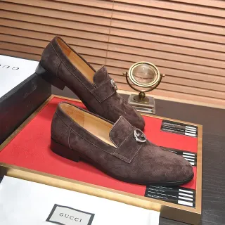 Gucci Horsebit 1955 বাদামি সুয়েড লোফার