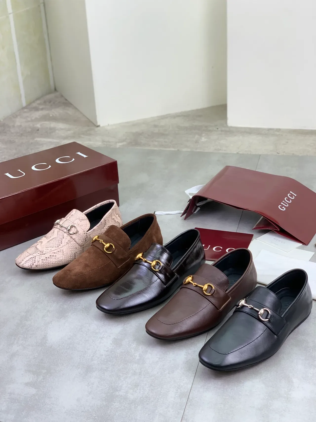 Gucci Horsebit 1955 Loafers Marrón de Ante 2