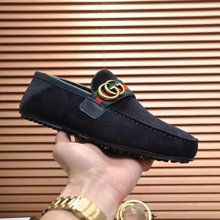Gucci Horsebit 1955 नाफि سويد वेब स्ट्राइप मكاسين