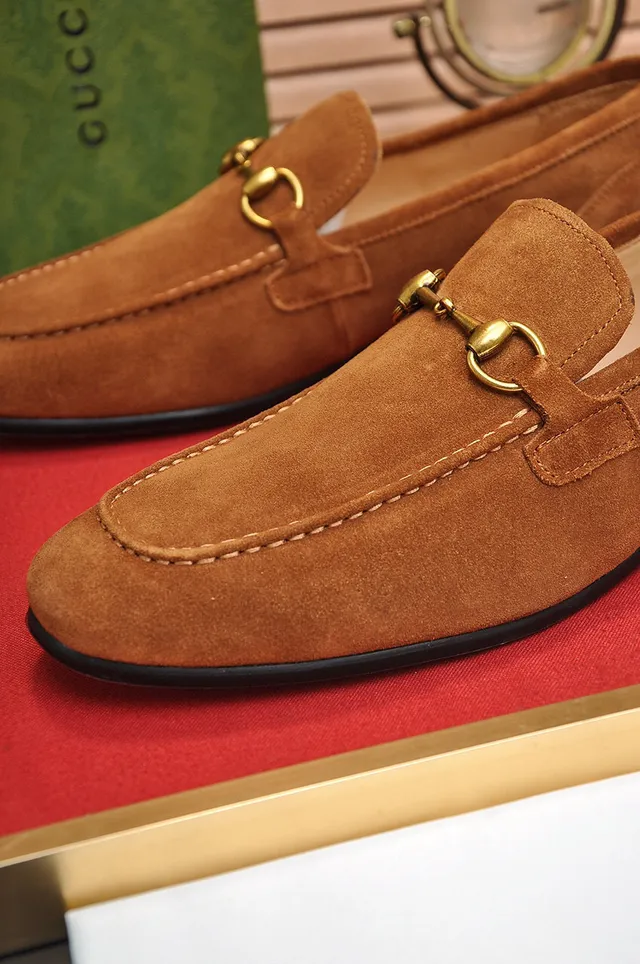 Gucci Horsebit 1955 Suede Loafers 3