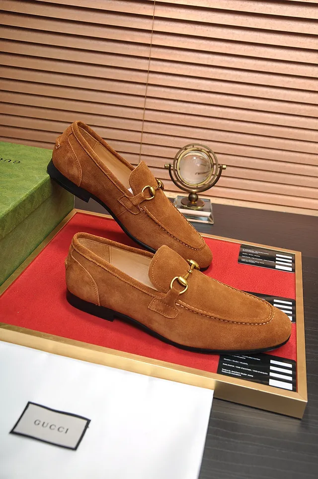 Gucci Horsebit 1955 Suede Loafers 4