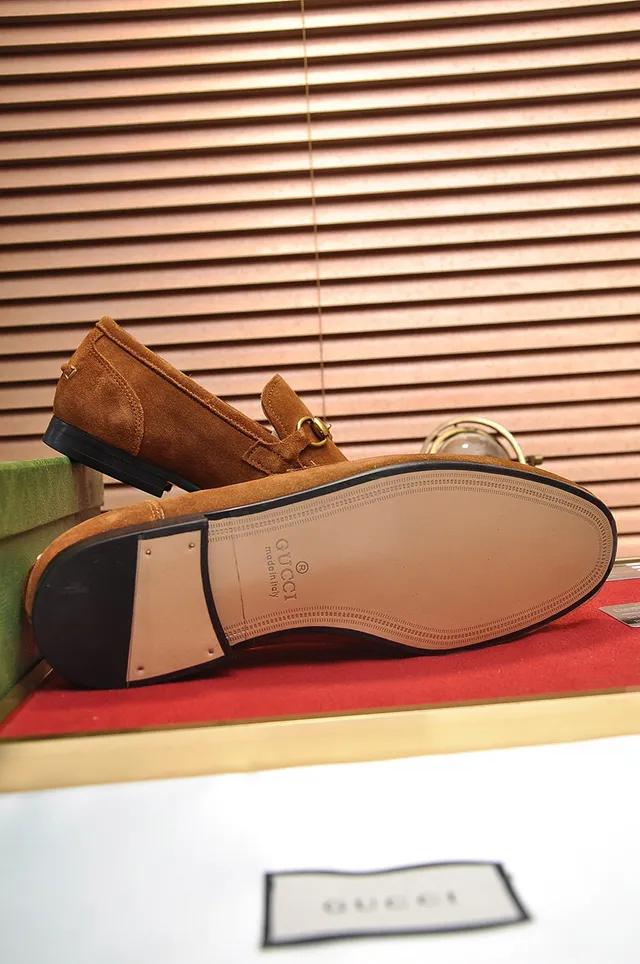 Gucci Horsebit 1955 Suede Loafers 5