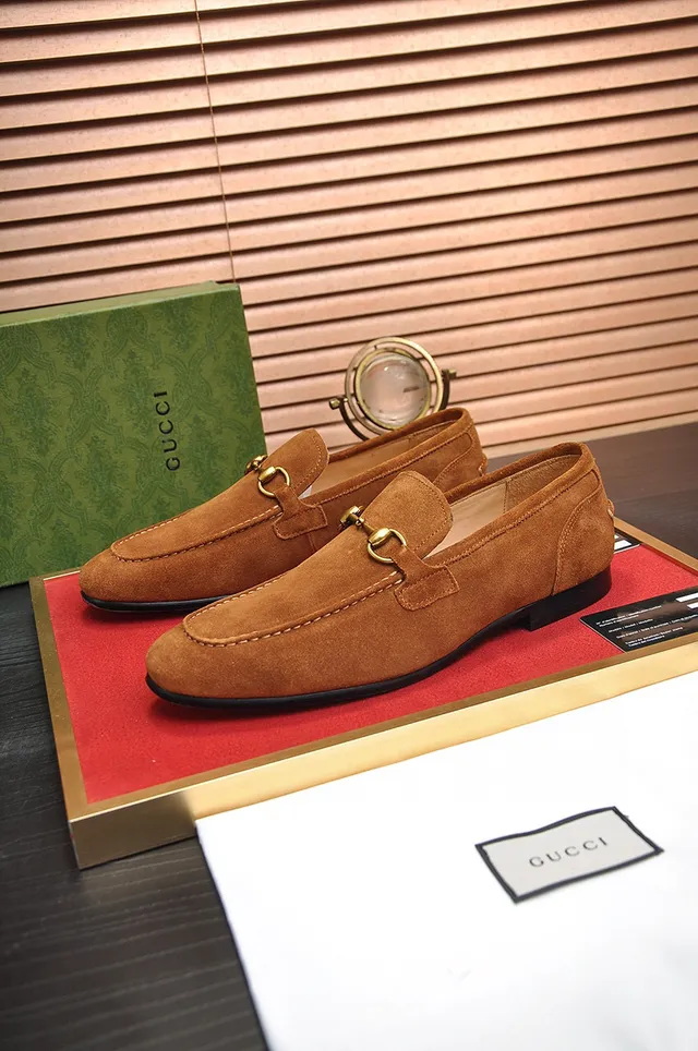 Gucci Horsebit 1955 Suede Loafers 8