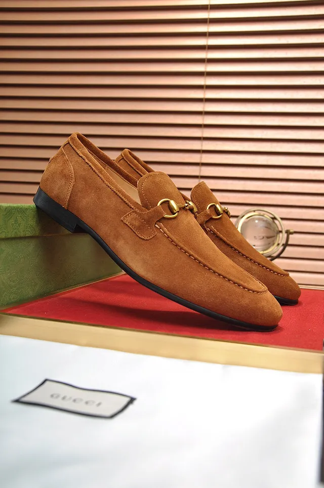 Gucci Horsebit 1955 Suede Loafers 9
