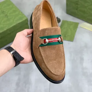 Gucci Horsebit 1955 Tan Camurça Mocassins