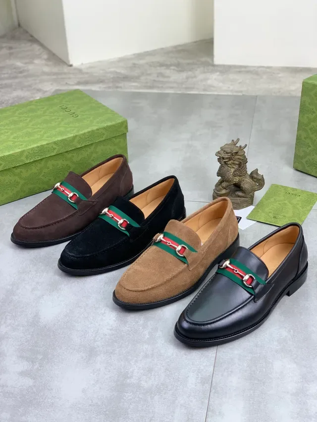 Gucci Horsebit 1955 Tan Suede Loafers 2