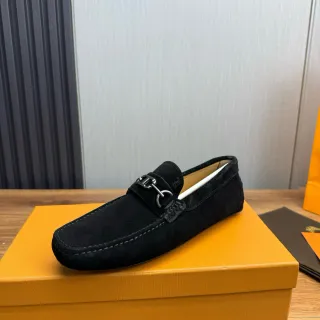 Gucci Horsebit Loafer 黑色麂皮乐福鞋