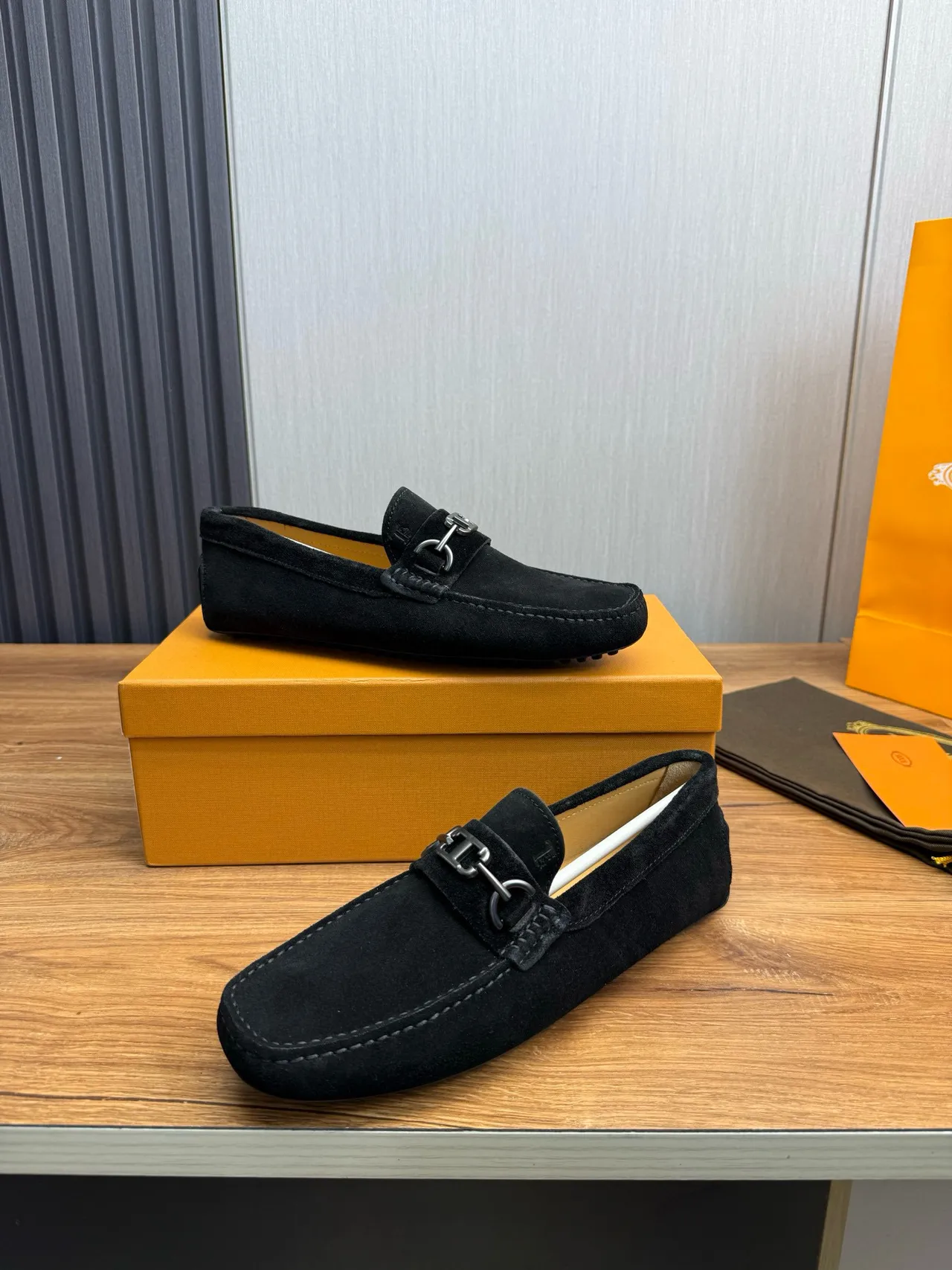 Gucci Horsebit Loafer Black Suede Loafers 4