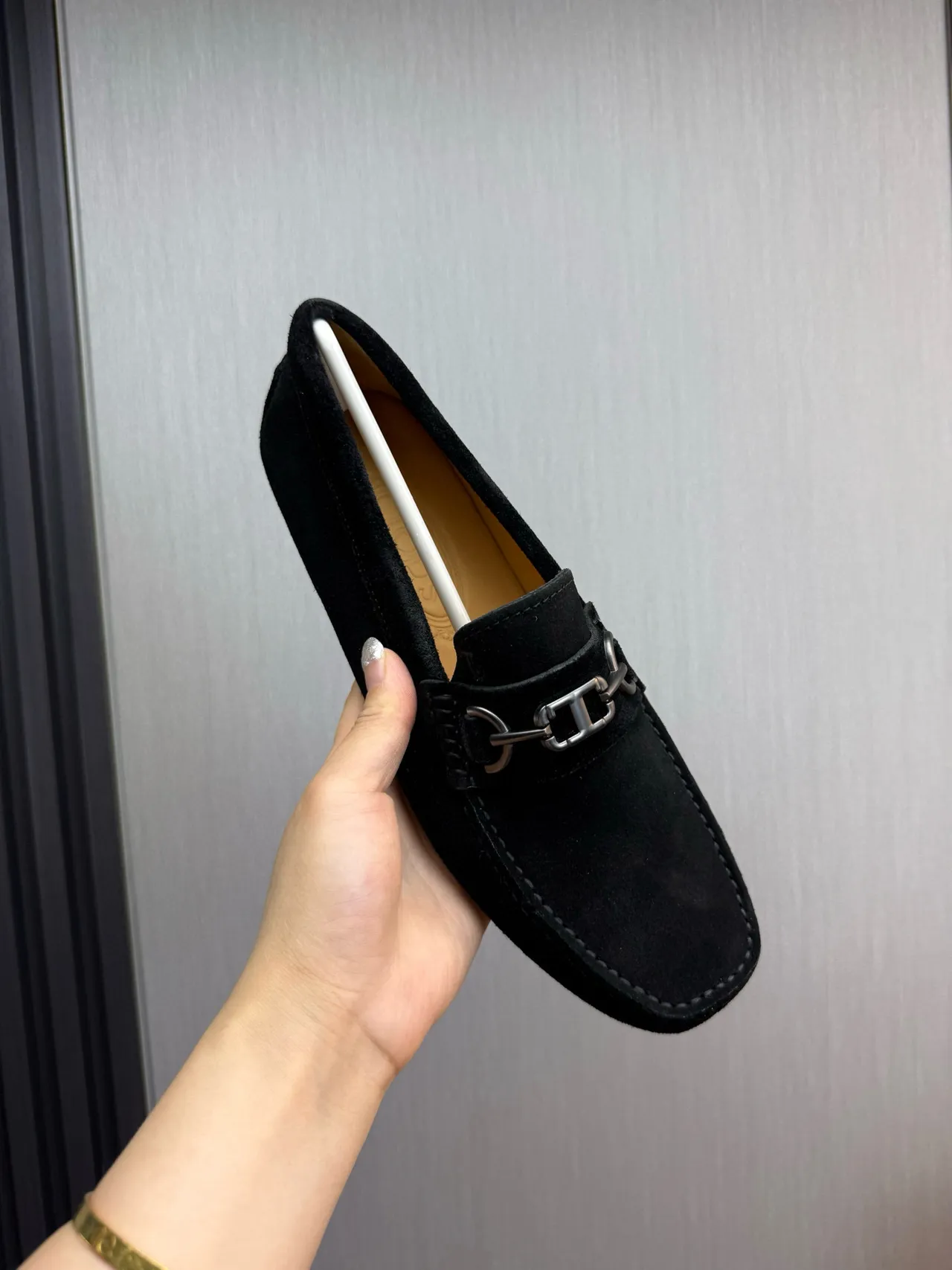 Gucci Horsebit Loafer Black Suede Loafers 8