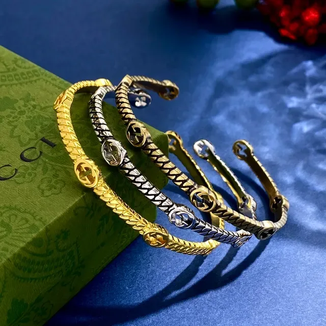 Gucci Interlocking G Twisted Rope Cuff Bracelet 3