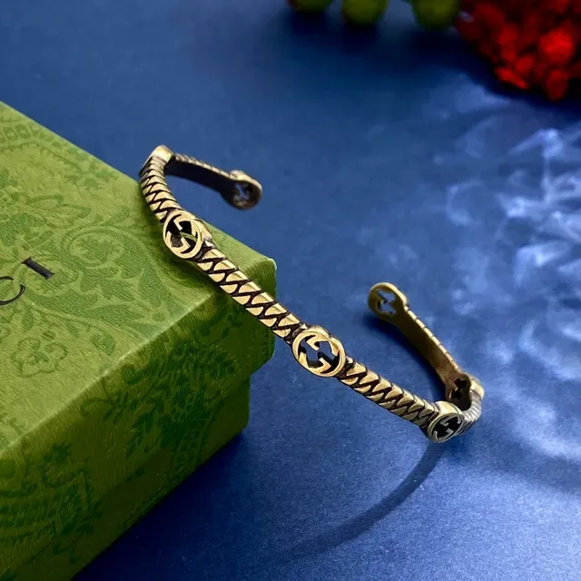 Gucci Interlocking G Twisted Rope Cuff Bracelet 6