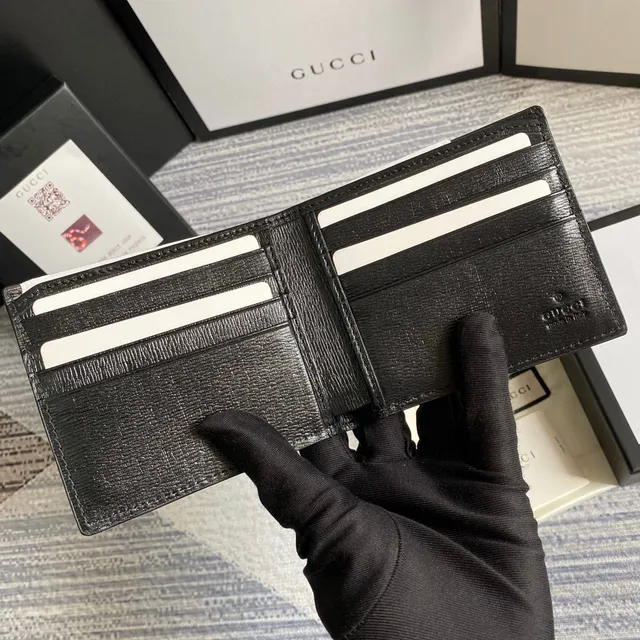 Gucci Kingsnake Print কালো Saffiano Leather ছোট বাটোয়া 5